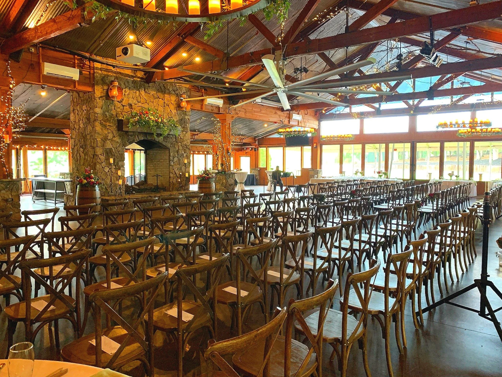 Ceremony and cocktail hour music at Angus Barn in Raleigh, NC