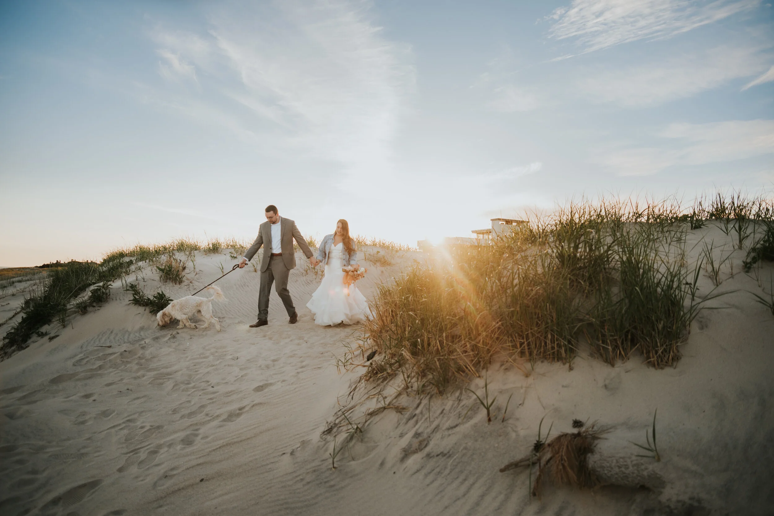 Bella and Matt's Beach Bridal Session in Southampton, NY