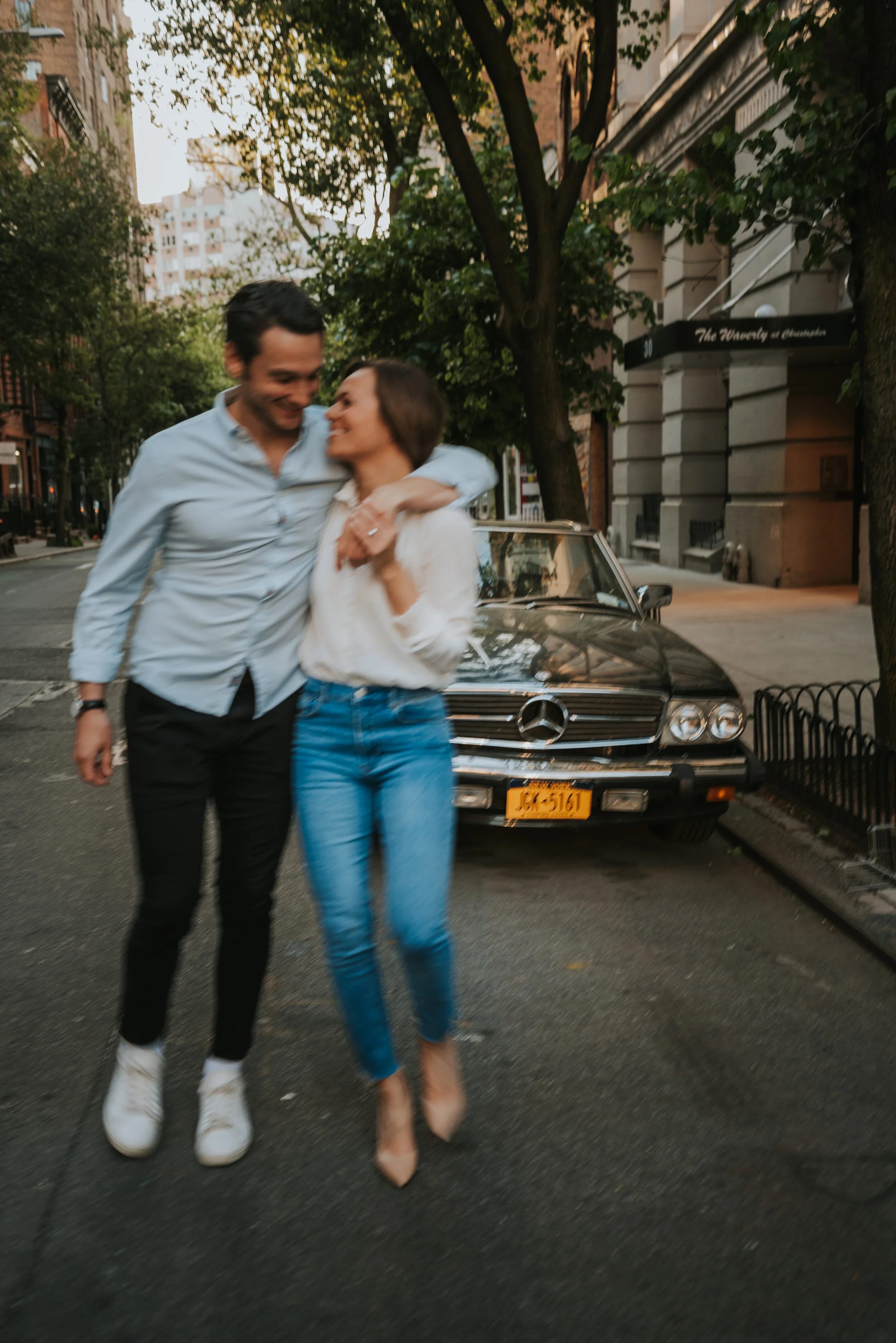 Sarah and Luke // Spring West Village Engagement Session 