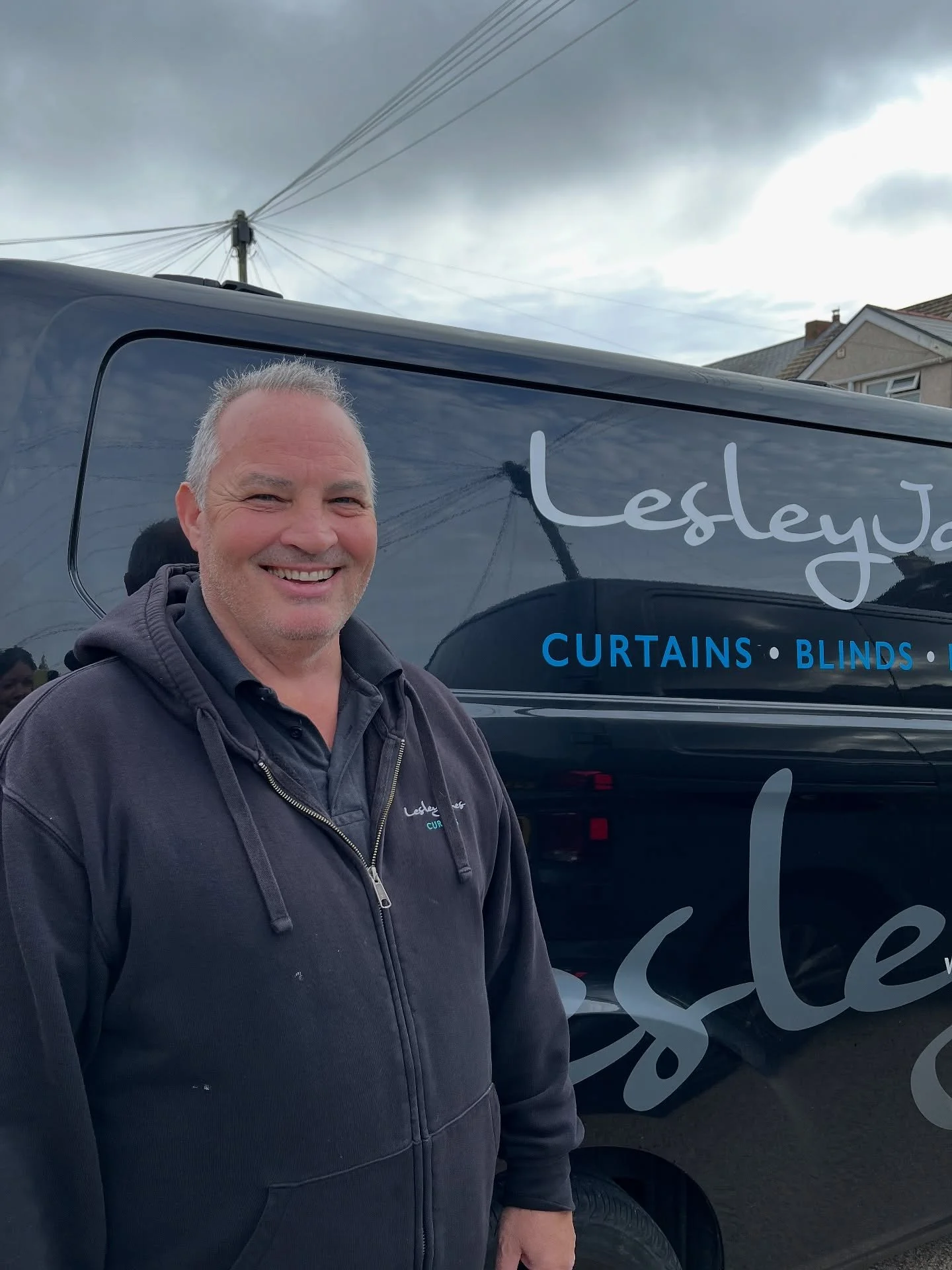 Meet Dave 👋
He’s one of our brilliant fitters and has been with Lesley James Curtains for almost nine years.
At Lesley James, we offer a complete design service, from measuring up and creating a bespoke design to fit your brief, to crafting