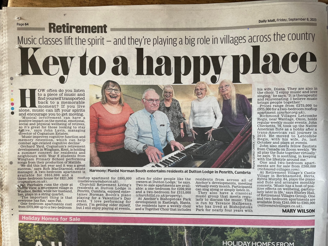 Key to a happy place - Daily Mail, Friday, September 8, 2023