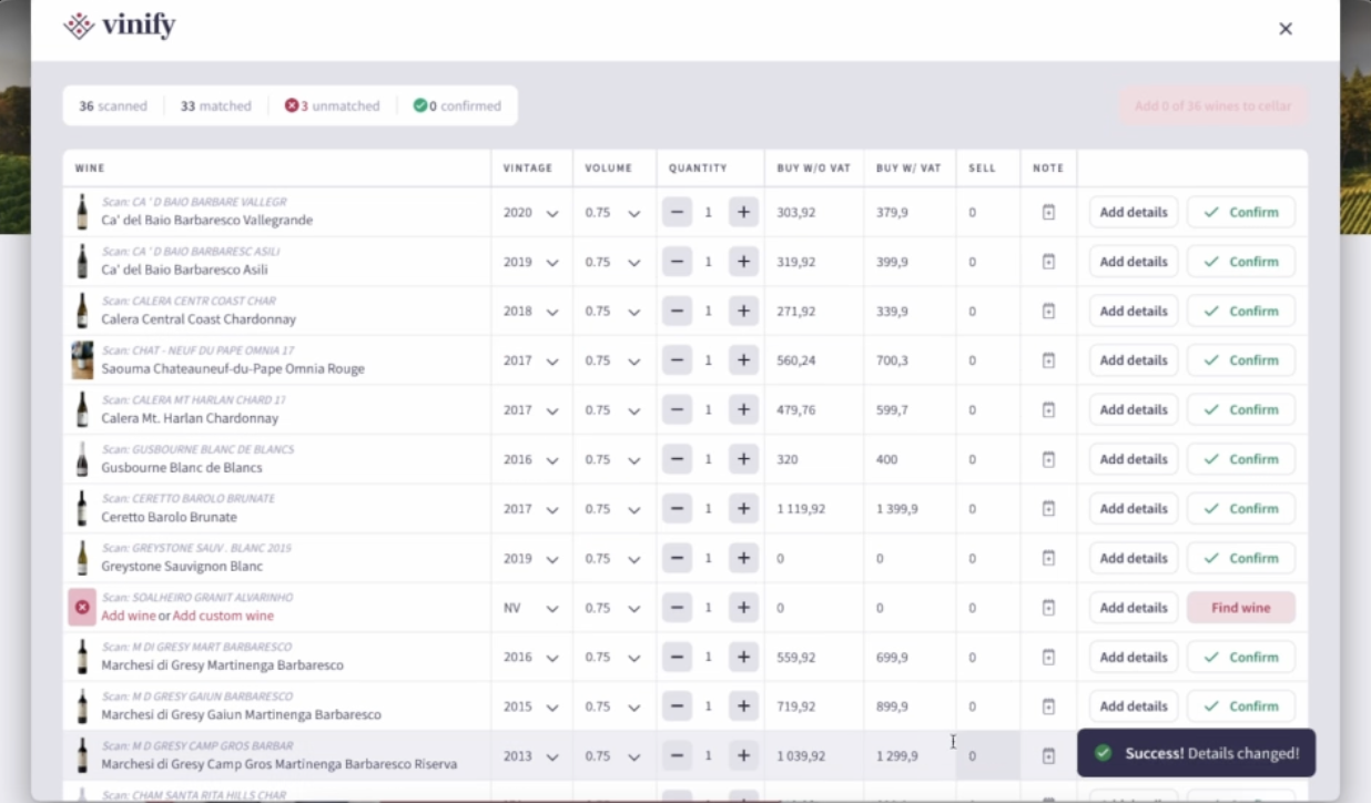 Vinify lanserer Vectura-scanner for automatisert varemottak