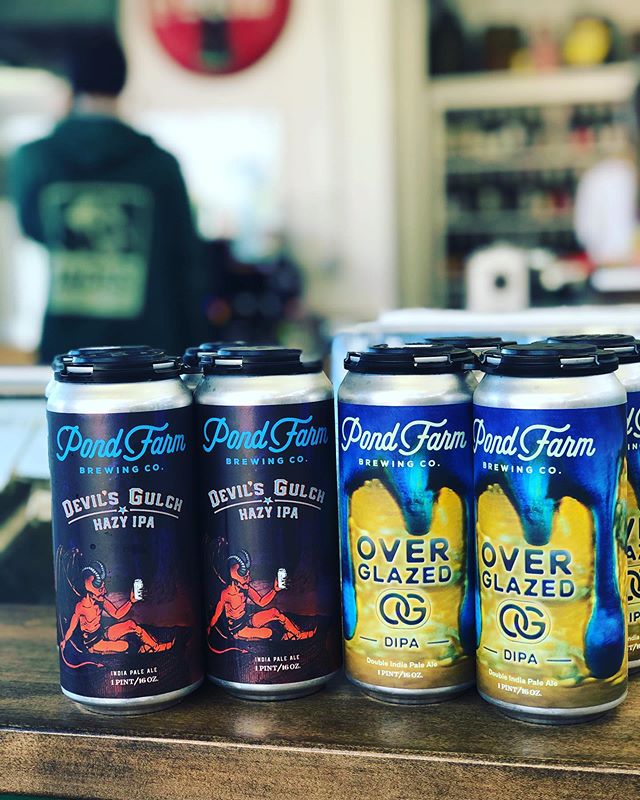 New beer from @pondfarmbrewing their IPA took bronze in the Great American Beer Festival this year in the juicy or hazy ipa category. Come grab a 4pack. Open till 8 pm.