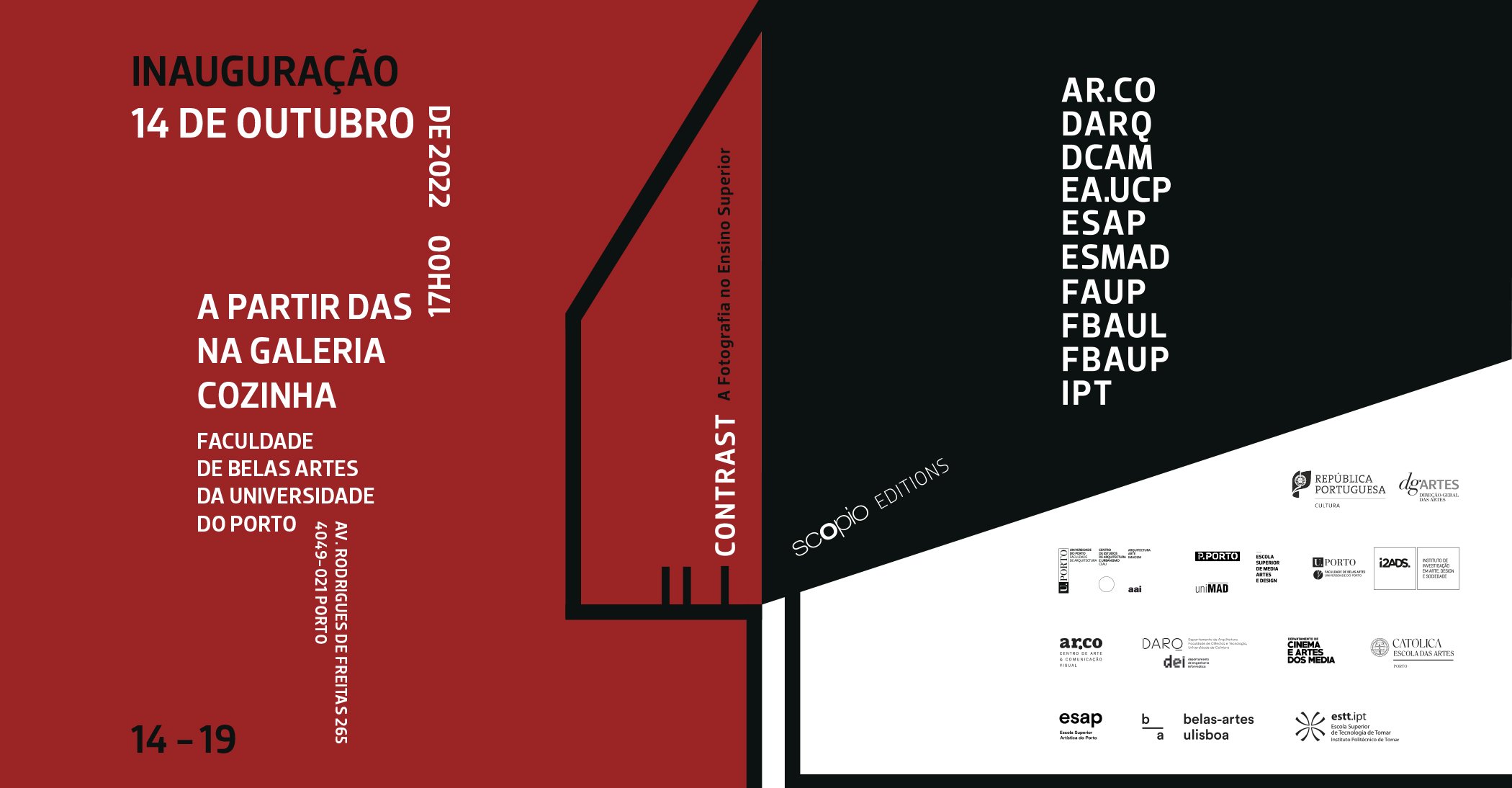 APRESENTAÇÃO DO PROJETO E EXPOSIÇÃO NA GALERIA DA COZINHA, 14 DE OUTUBRO. 17H00 – FBAUP