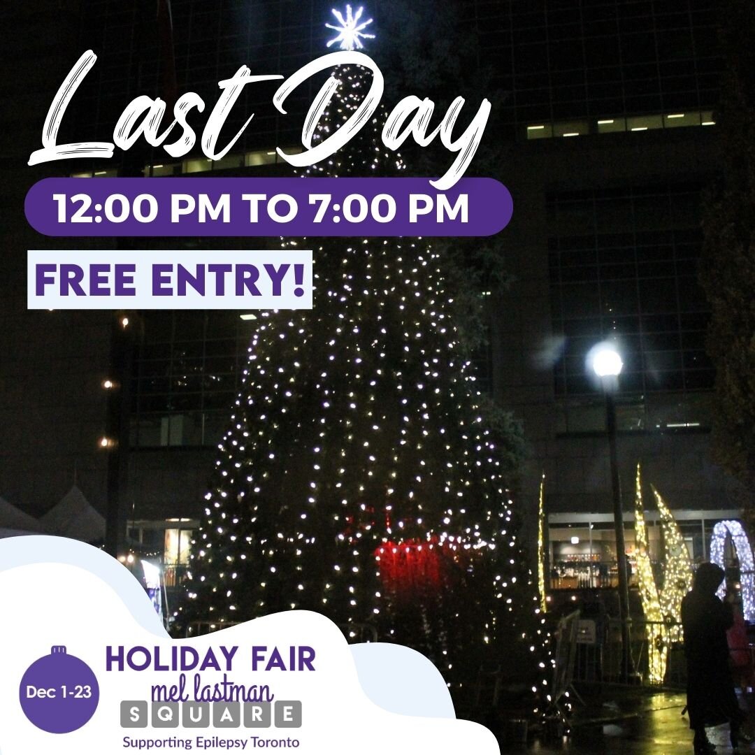 🎉✨ Join us for the GRAND FINALE of Holiday Fair In The Square! 🌟 Today is the LAST DAY to soak in the festive magic at Mel Lastman Square. 🕛✨ Don't miss out on the joy, laughter, and last-minute shopping. The fair is open from 12:00 PM to 7:00 PM.