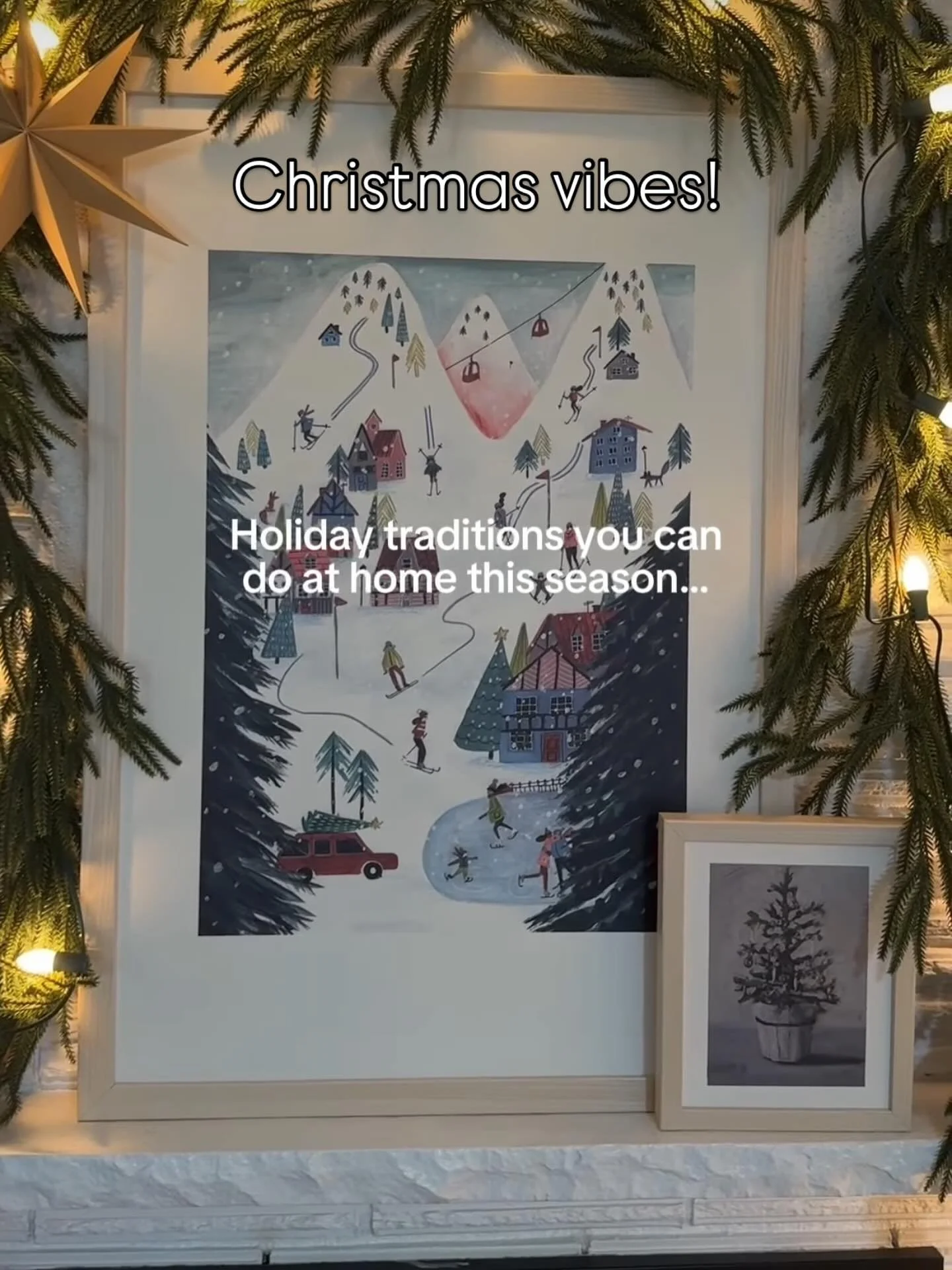 My Pinterest best seller! You can buy yourself a print at my @society6 store! Link in Bio! Great Christmas gift or to decorate your house with some Christmas vibes!