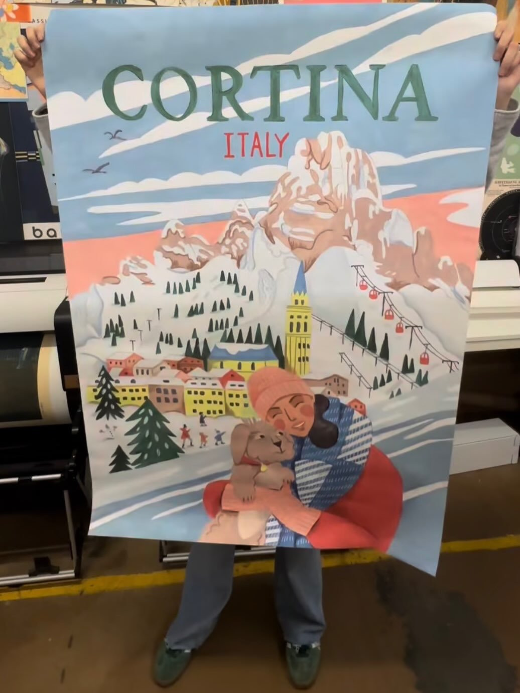 Super poster from my Cortina illustration! Available @kuriosiscom 🛍️ link in bio