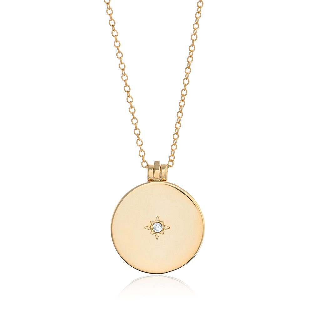 Gold Scintillare Pendant Necklace