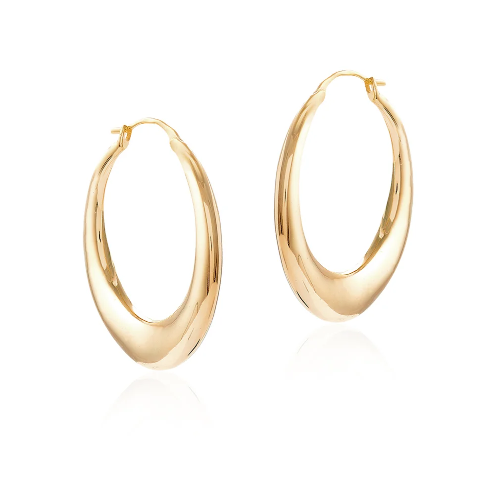 Gold Velluto Chunky Hoop Earrings