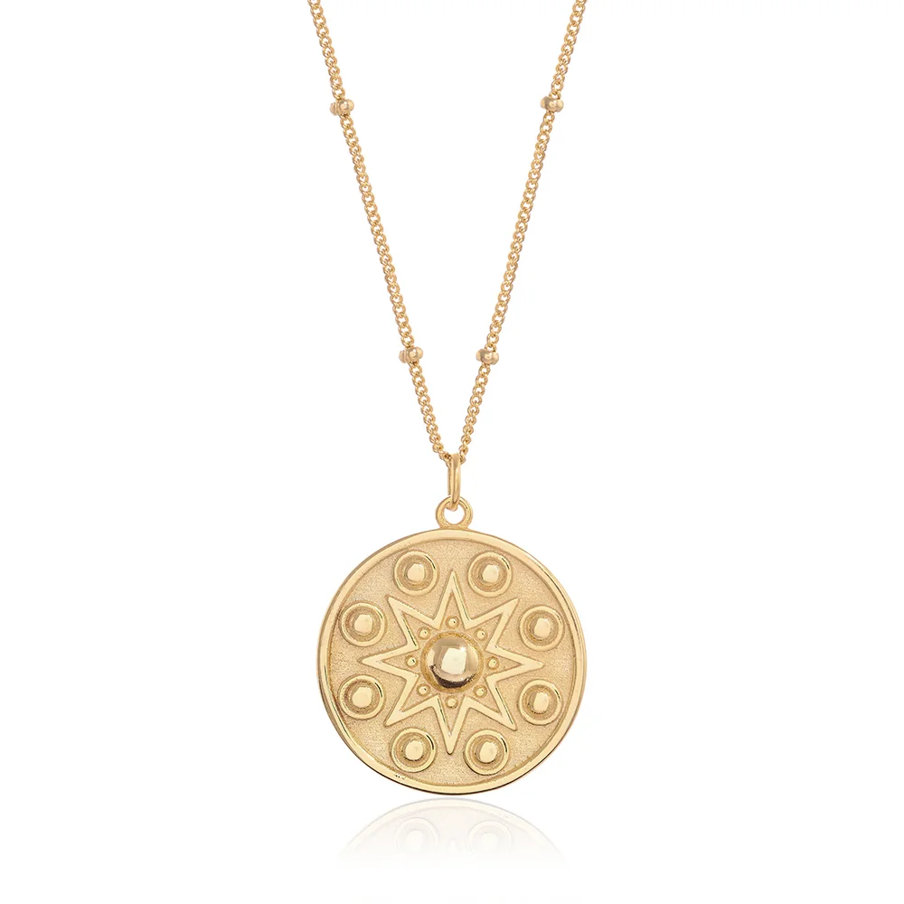 Gold Amulet Star Necklace