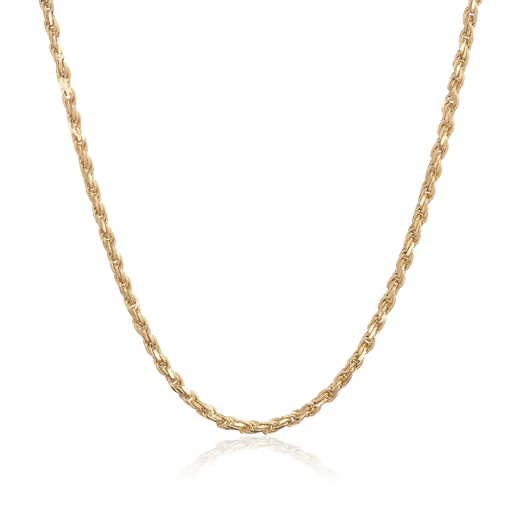 Gold Classic Rope Chain Necklace