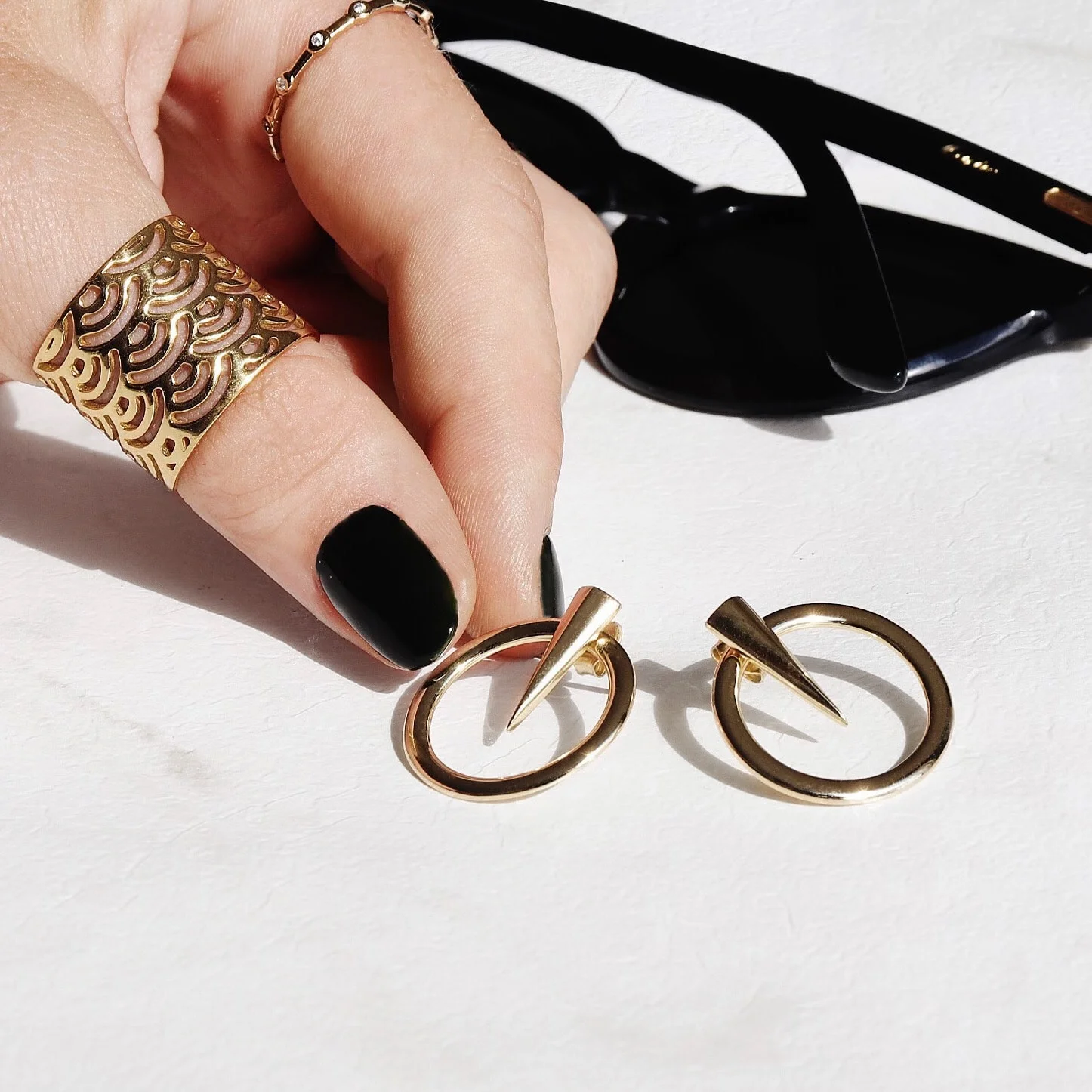 Florence Bugatti | Gold Belgravia Two-Piece Earrings