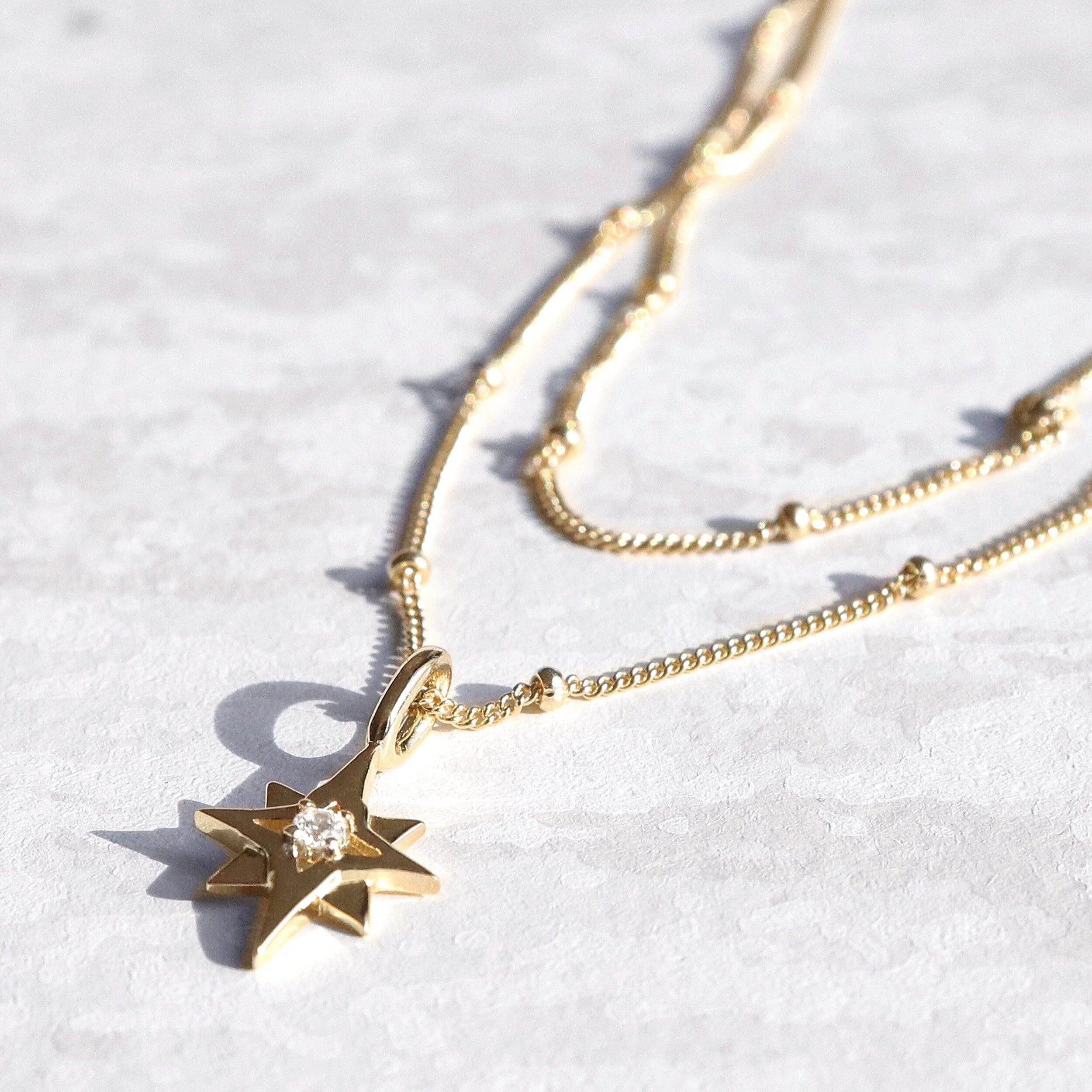 Florence Bugatti | Gold Stella del Nord Double Chain Necklace
