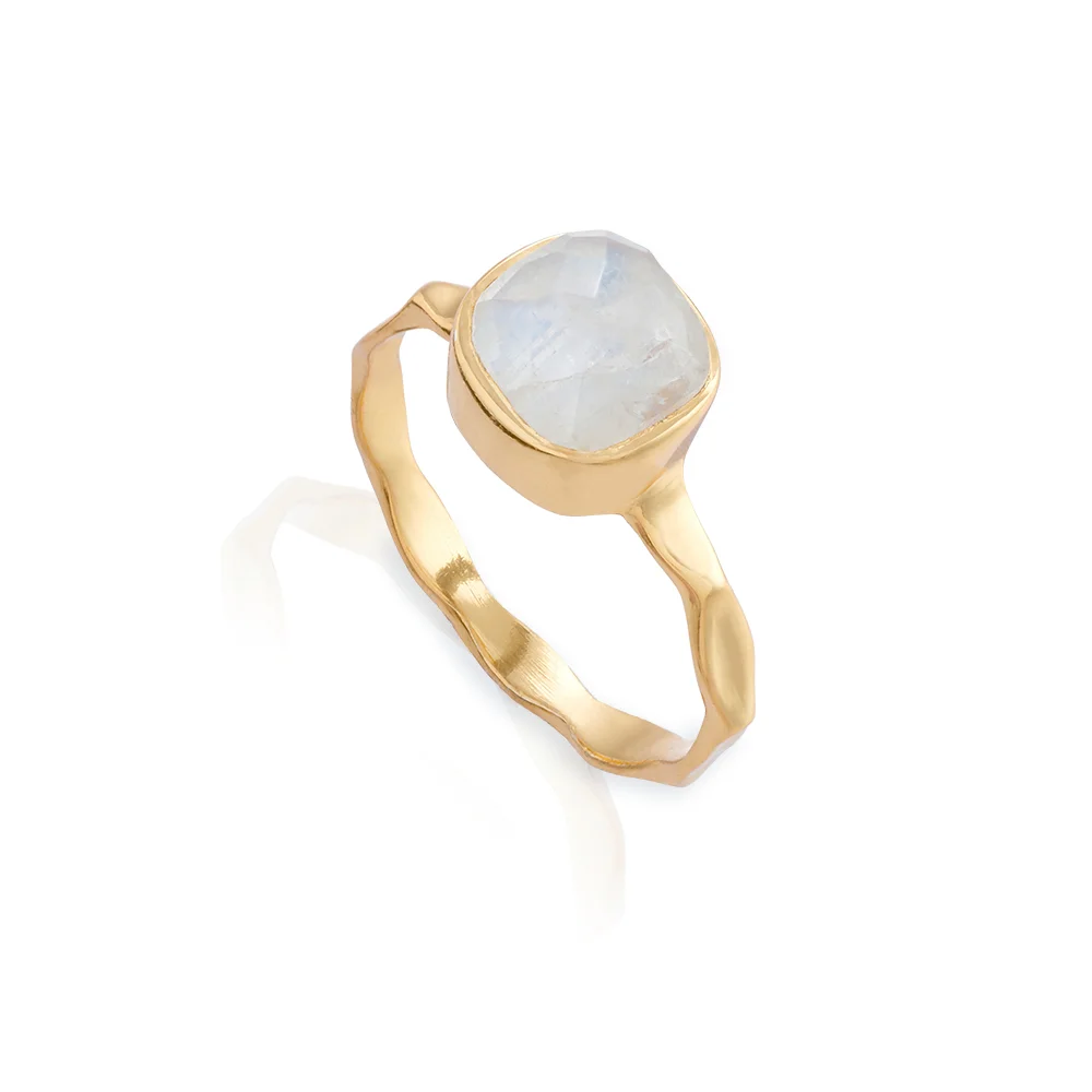 Gold Palermo Moonstone Ring