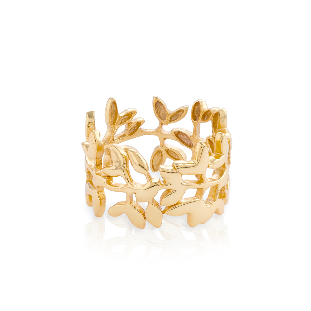 Gold Olive Vine Ring