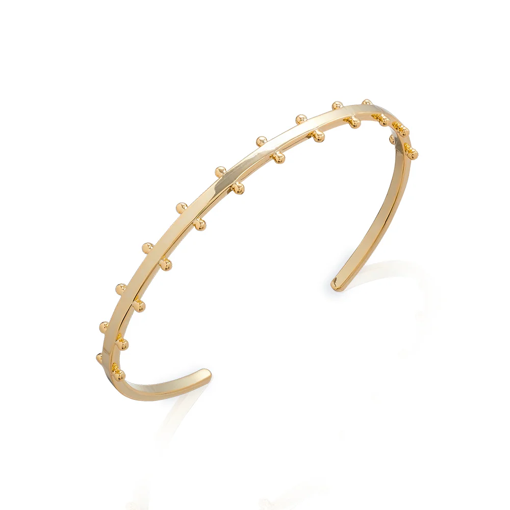 Gold Creole Cuff Bangle
