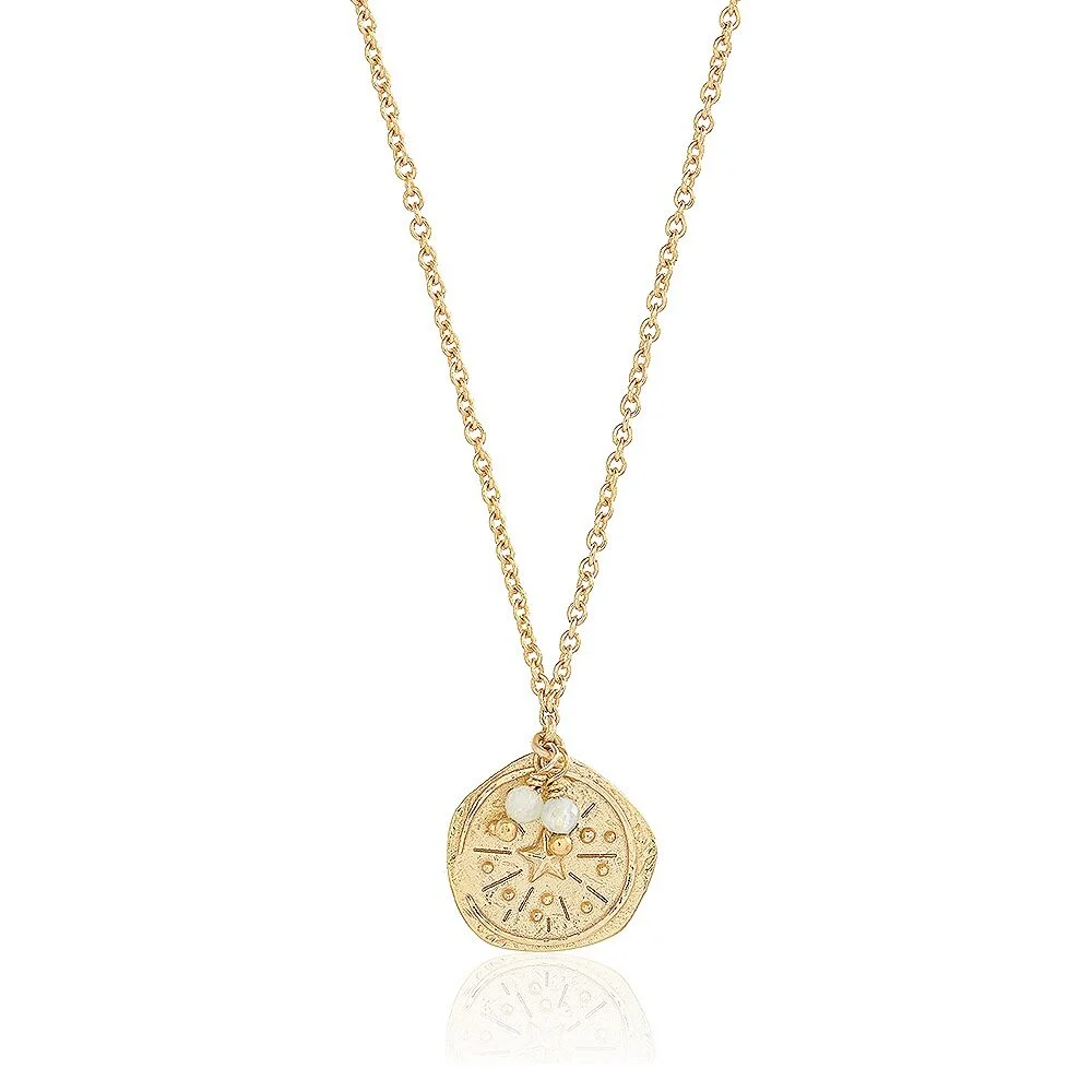 Gold Mini Antique Coin Necklace