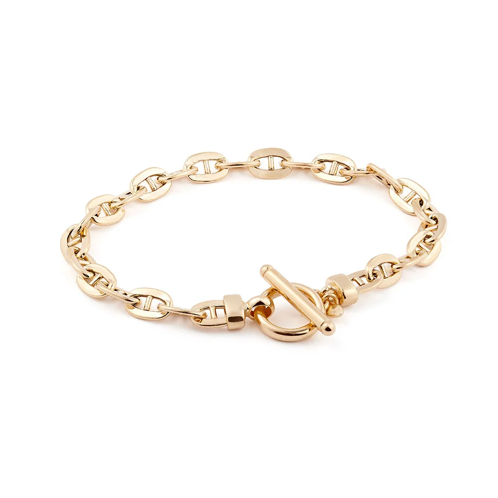 Gold Gianna T-Bar Bracelet