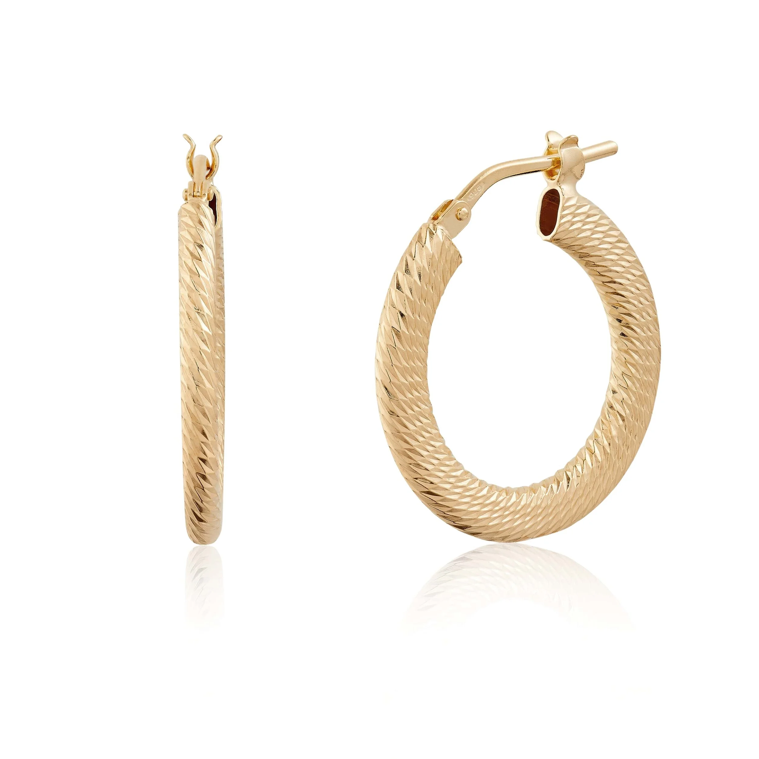Gold Caprice Hoop Earrings