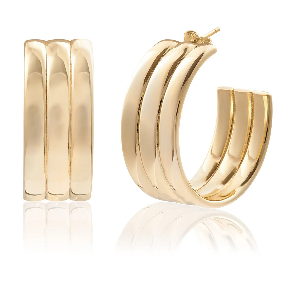 [spec] Gold Mona Hoop Earrings