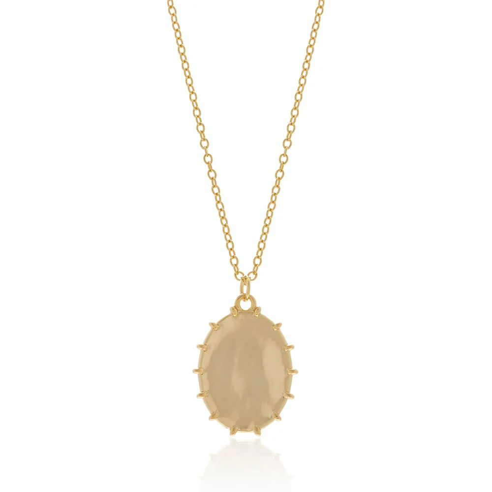 Gold Pianura Pendant Necklace