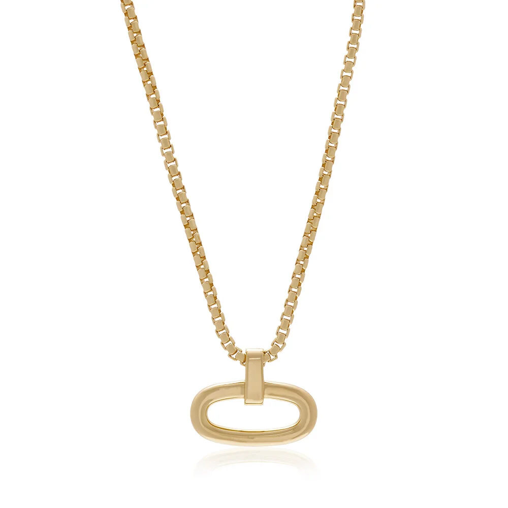 [vid] Gold Vacier Necklace
