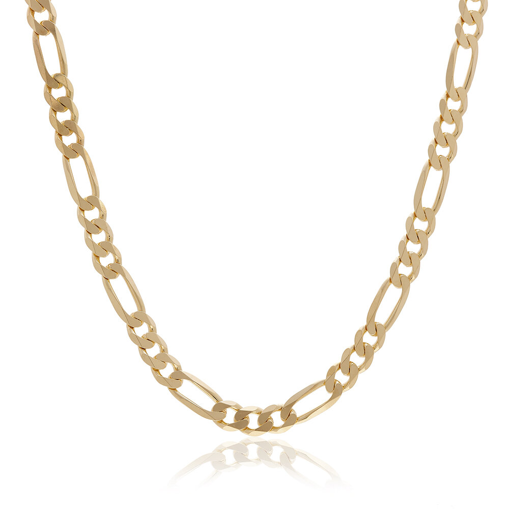 [vid] Gold Alara Figaro Chain Necklace