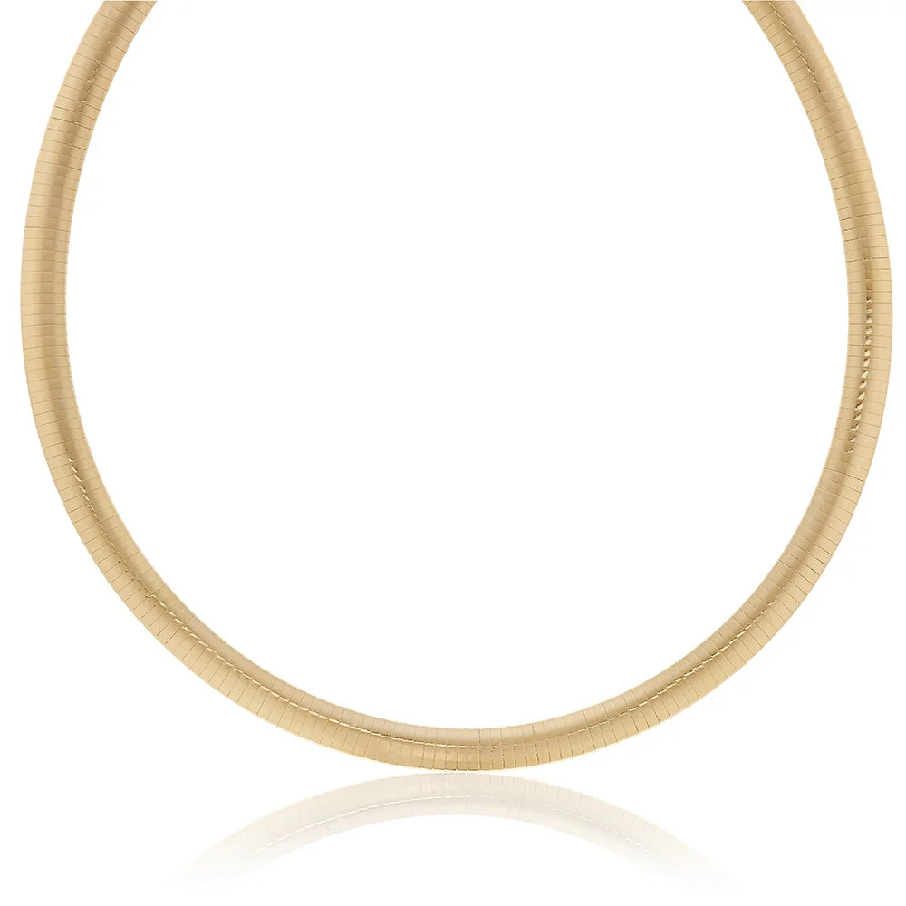 [vid] Gold Cleo Arc Snake-Chain Necklace
