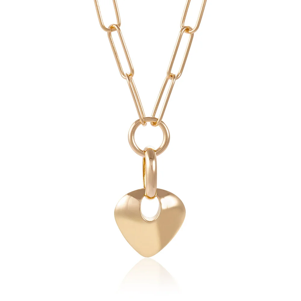 [spec] Gold Cuore Lariat Necklace