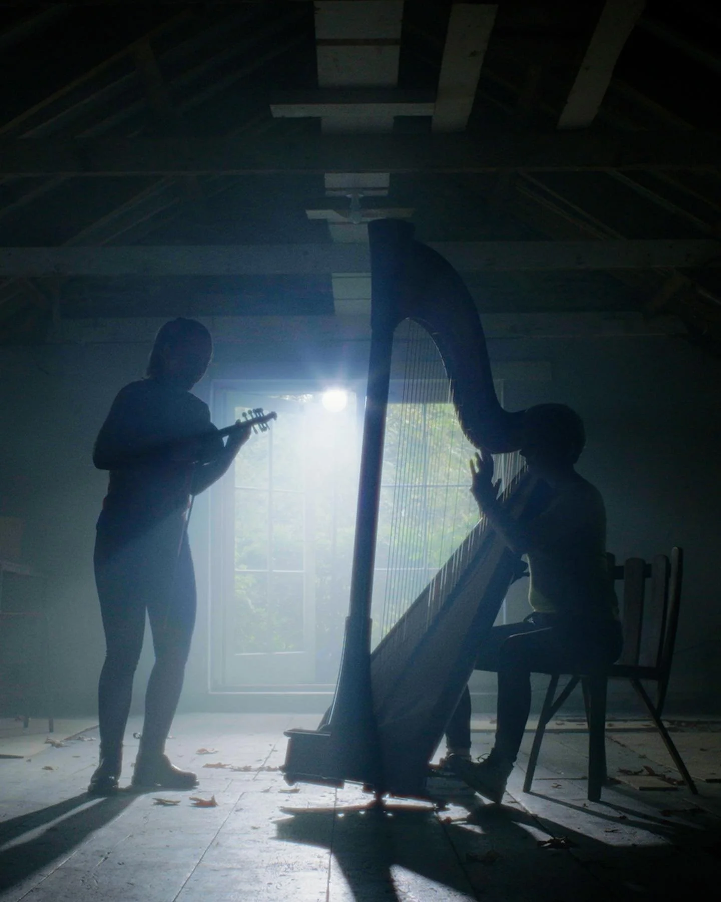Big big throwback to cutting this Aoife N&iacute; Bhriain &amp; Catrin Finch piece last year for @othervoiceslive as part of OV Wales. Full video is on their YouTube.

Director - @olivia_mc_laughlin 
DOP / Grade - @leon.mf 
Focus Puller / Drone - @th
