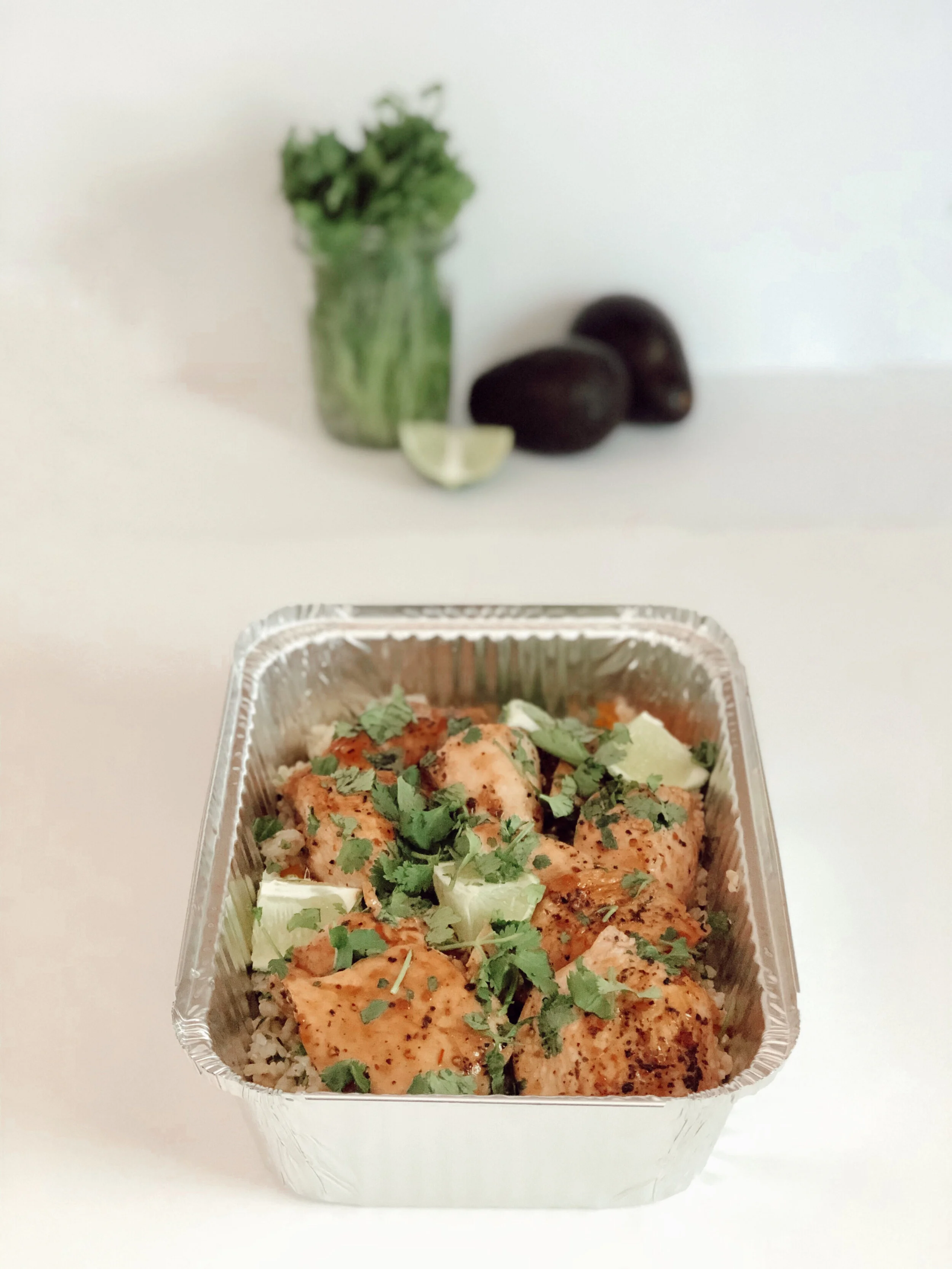 Spicy Sweet and Sour Pomegranate Chicken + Rice