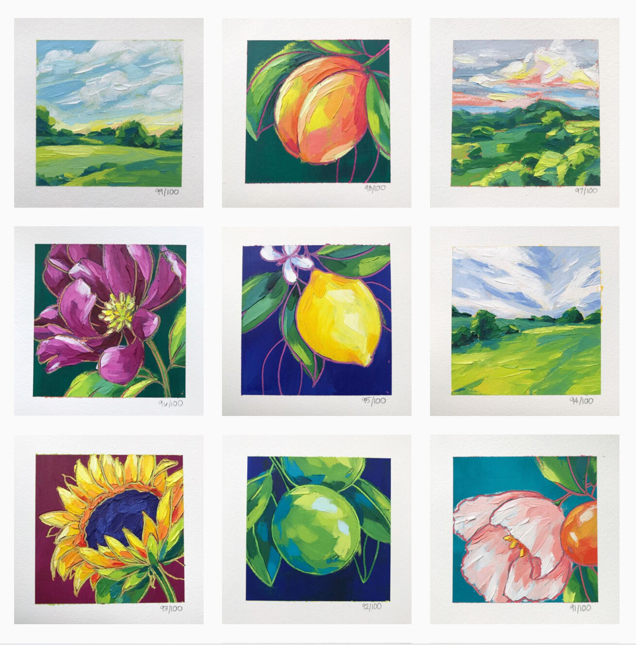 4"X4" PAINTING ON PAPER