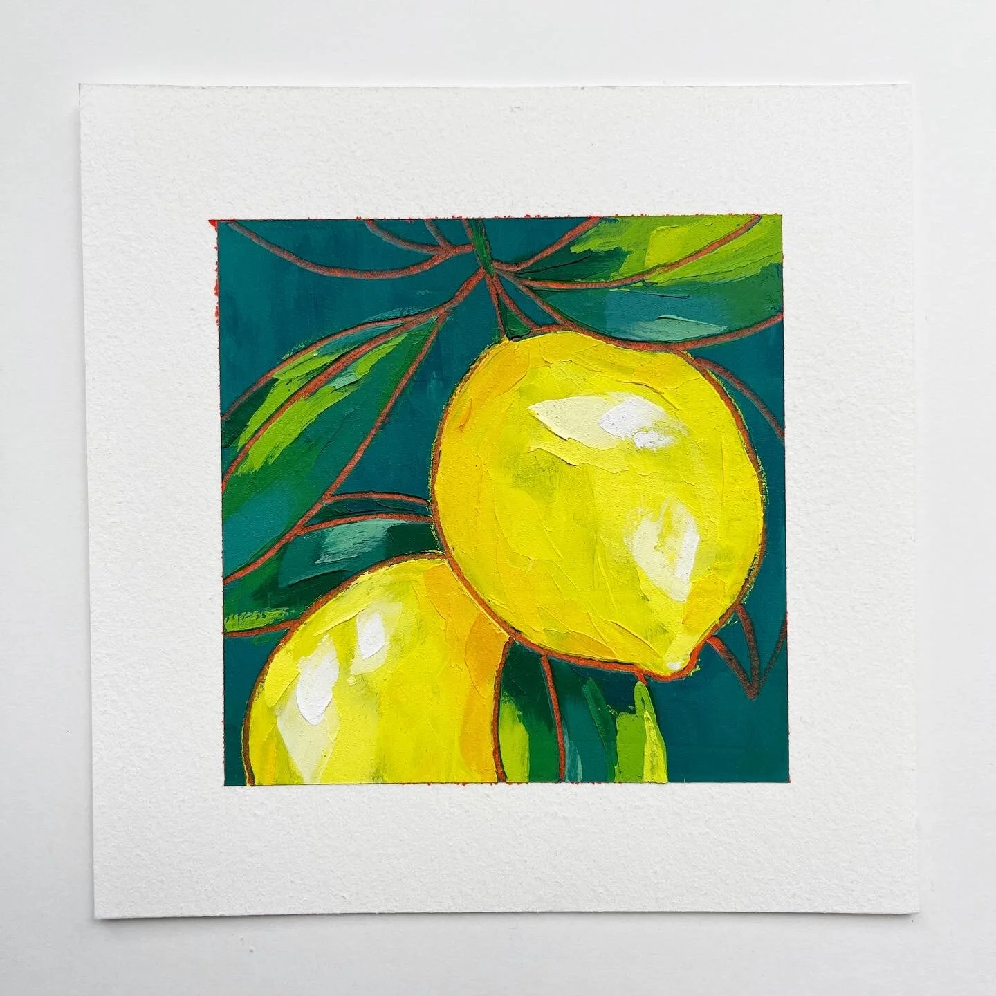 100 Day Project 4"x4" Square on Paper