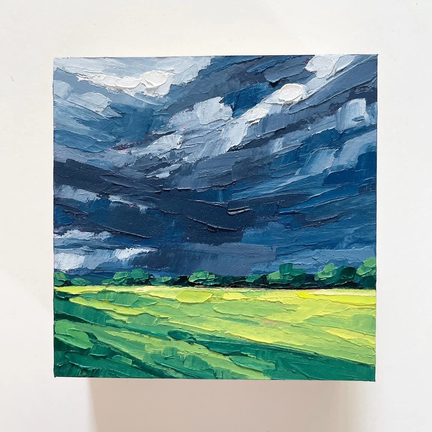 100 Day Project 4"x4" Painting on Cradled Wood Panel Day 91