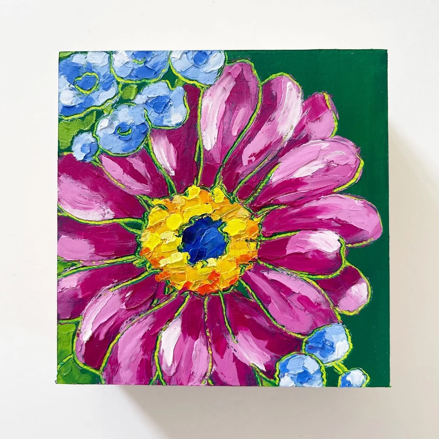 100 Day Project 4"x4" Painting on Cradled Wood Panel Day 98