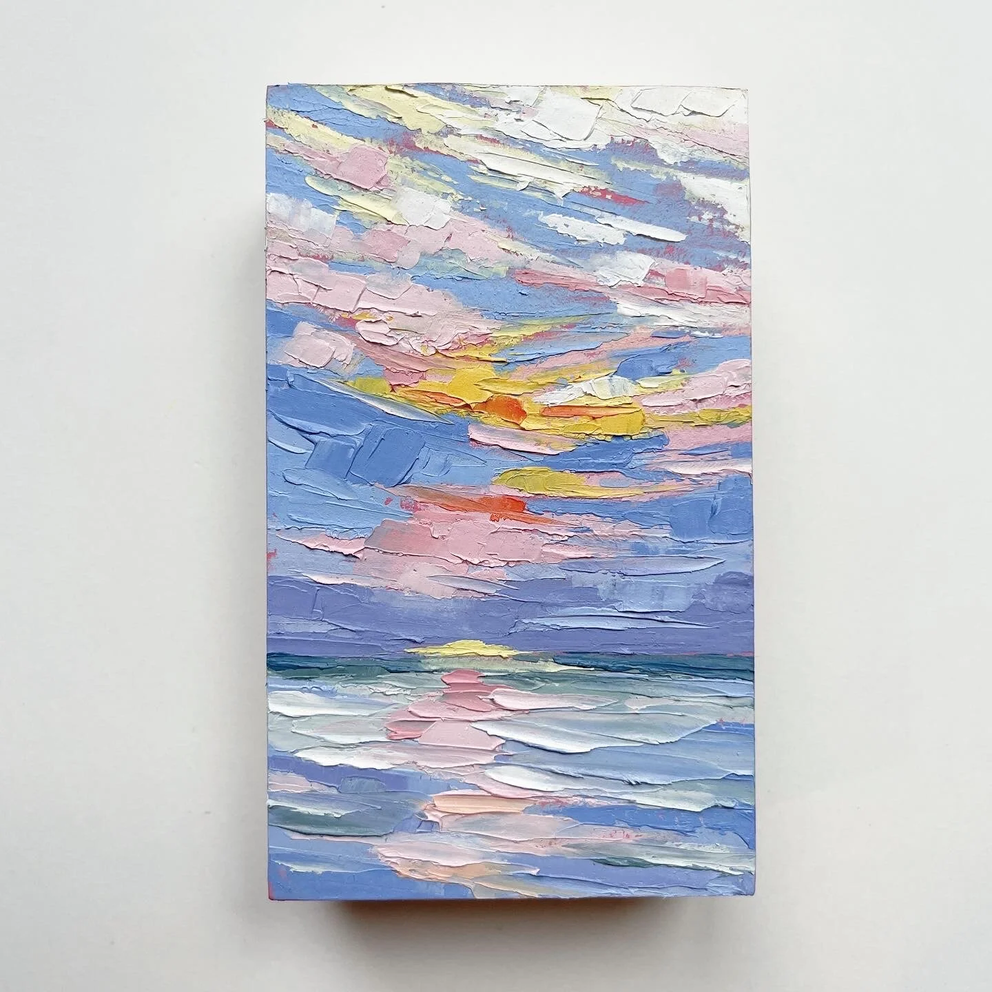 100 Day Project 3"x5" Painting on Cradled Wood Panel Day 95