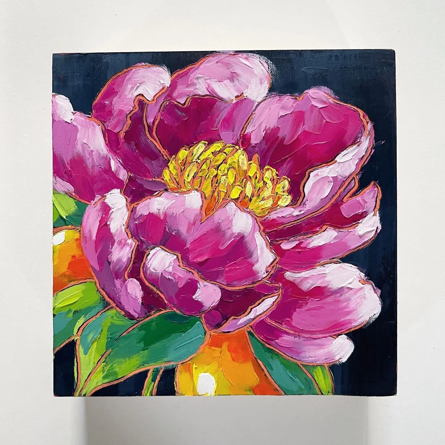 100 Day Project 5"x5" Painting on Cradled Wood Panel Day 96