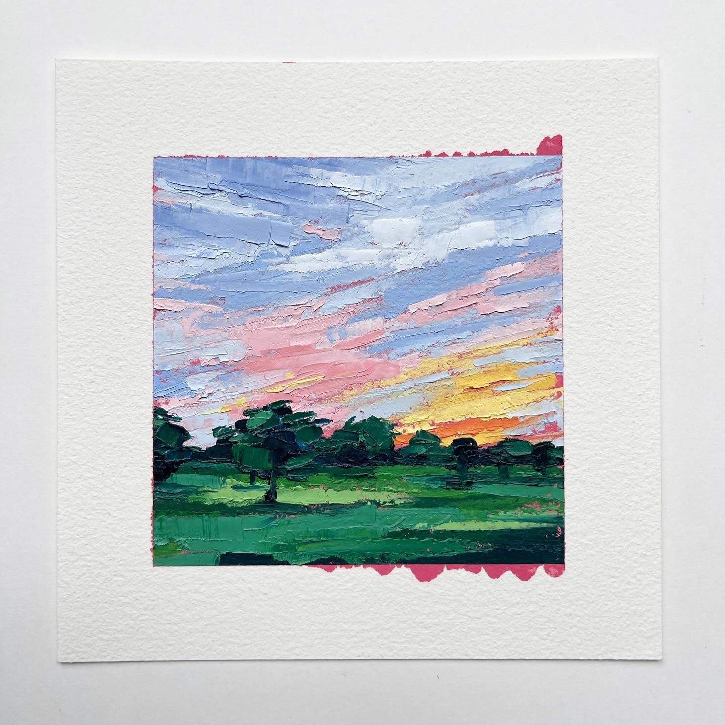 100 Day Project 4"x4" Square on Paper Day 97