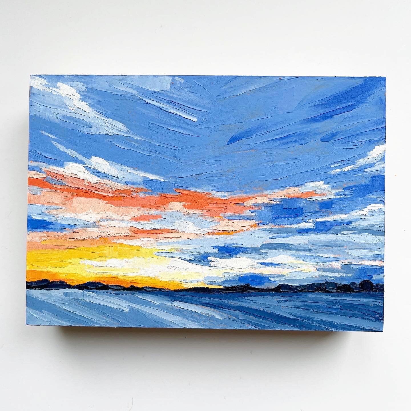 100 Day Project 7"x5" Painting on Cradled Wood Panel