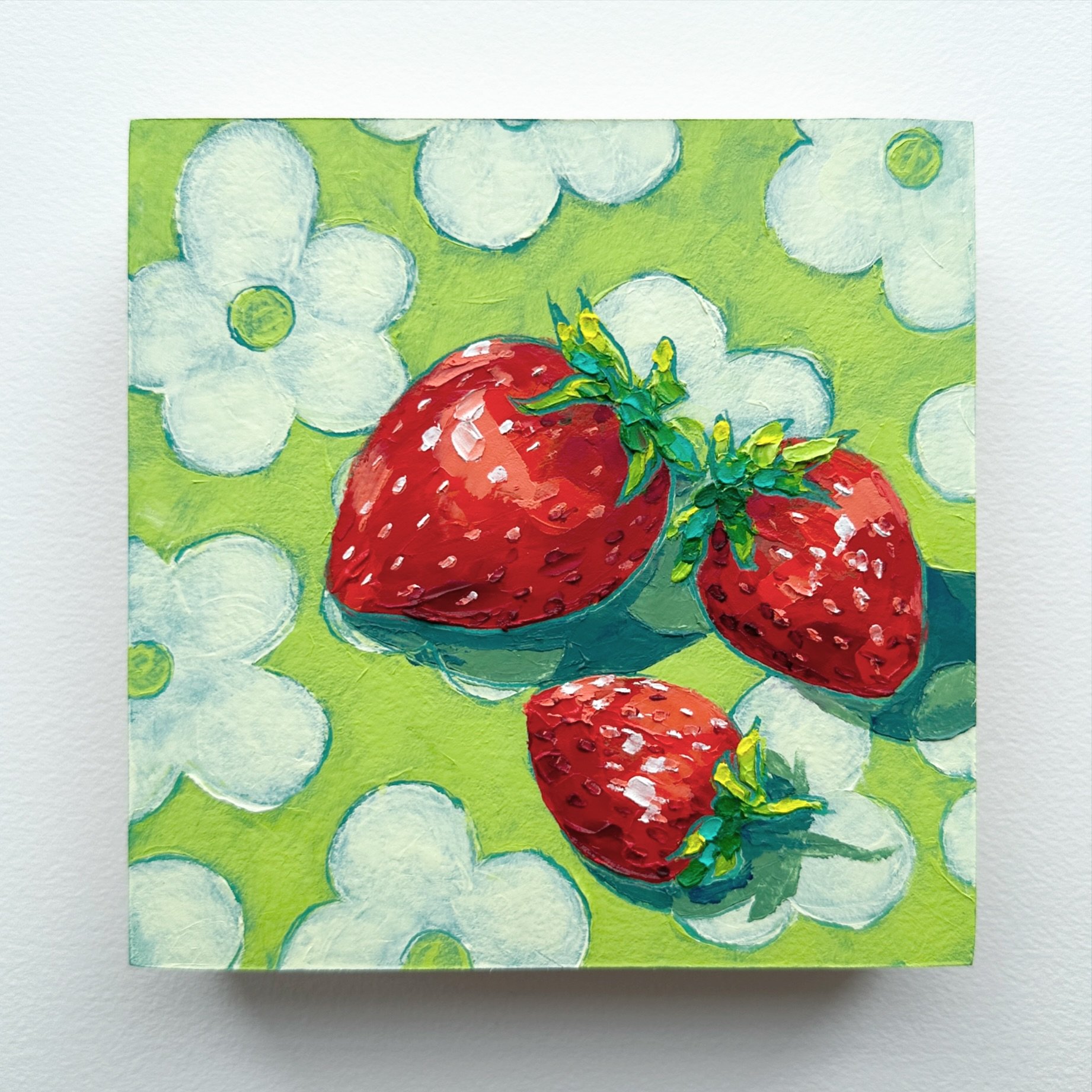 Day 51, The 100 Day Project 2024 @dothe100dayproject

Strawberries! This is going to be a fun!! Today was one of those perfectly magical studio days where what I had in my head translated into an even better painting than what I set out to create. I 