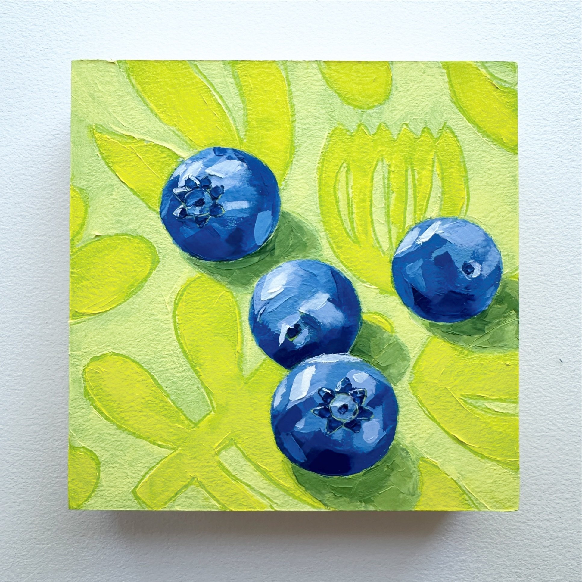 Day 54, The 100 Day Project 2024 @dothe100dayproject

Blueberries! Seriously, could these be any more cheery and vibrant? These fruits would look so cute in a kitchen or breakfast nook! 

For days 51-60 of my 100 Day Project, I&rsquo;ll be painting f