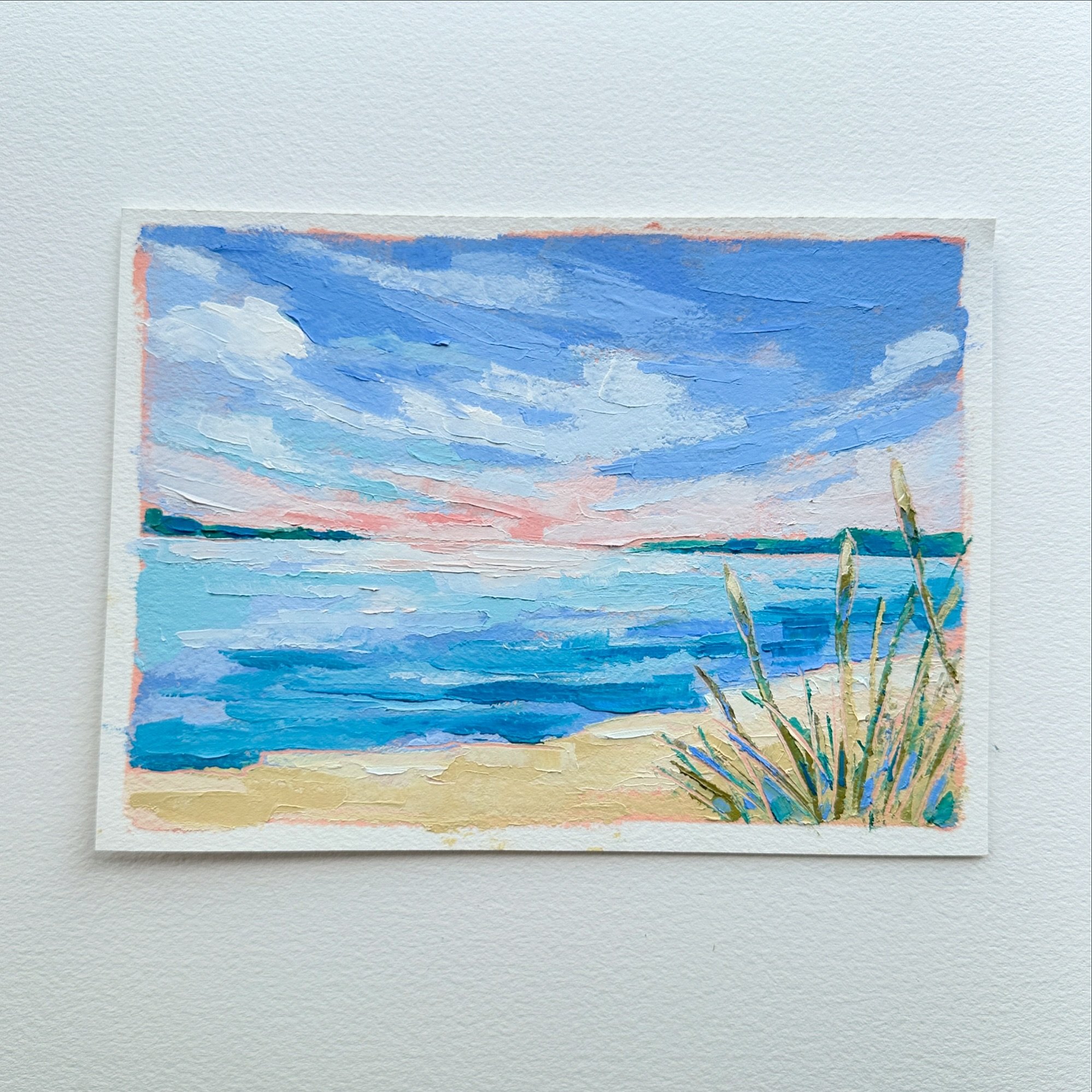 Day 62, The 100 Day Project 2024 @dothe100dayproject

Bohemian Beach. A small study for a bigger piece inspired by this popular beach of M-22 between Glen Arbor and Leland, Michigan. For days 61-70 of my 100 Day Project, I&rsquo;ll be painting little