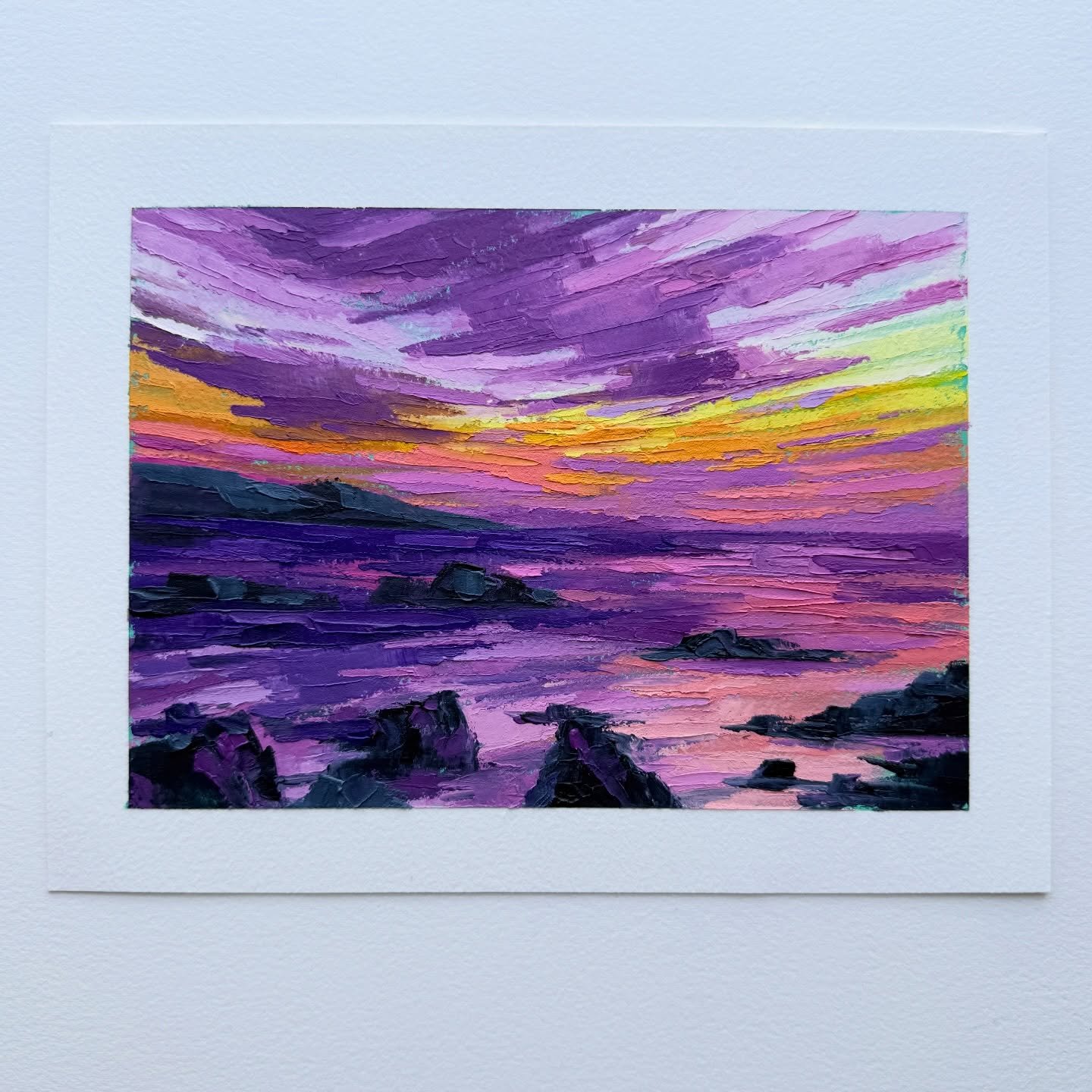 AVAILABLE
Day 40 The 100 Day Project 2026
7&rdquo;x5&rdquo; Oil and Cold Wax on Arches Oil Paper
$75, plus shipping&nbsp;

New favorite for me! I&rsquo;ll keep milking this vibrant palette as long as it lets me!

This year I&rsquo;m exploring quick, 