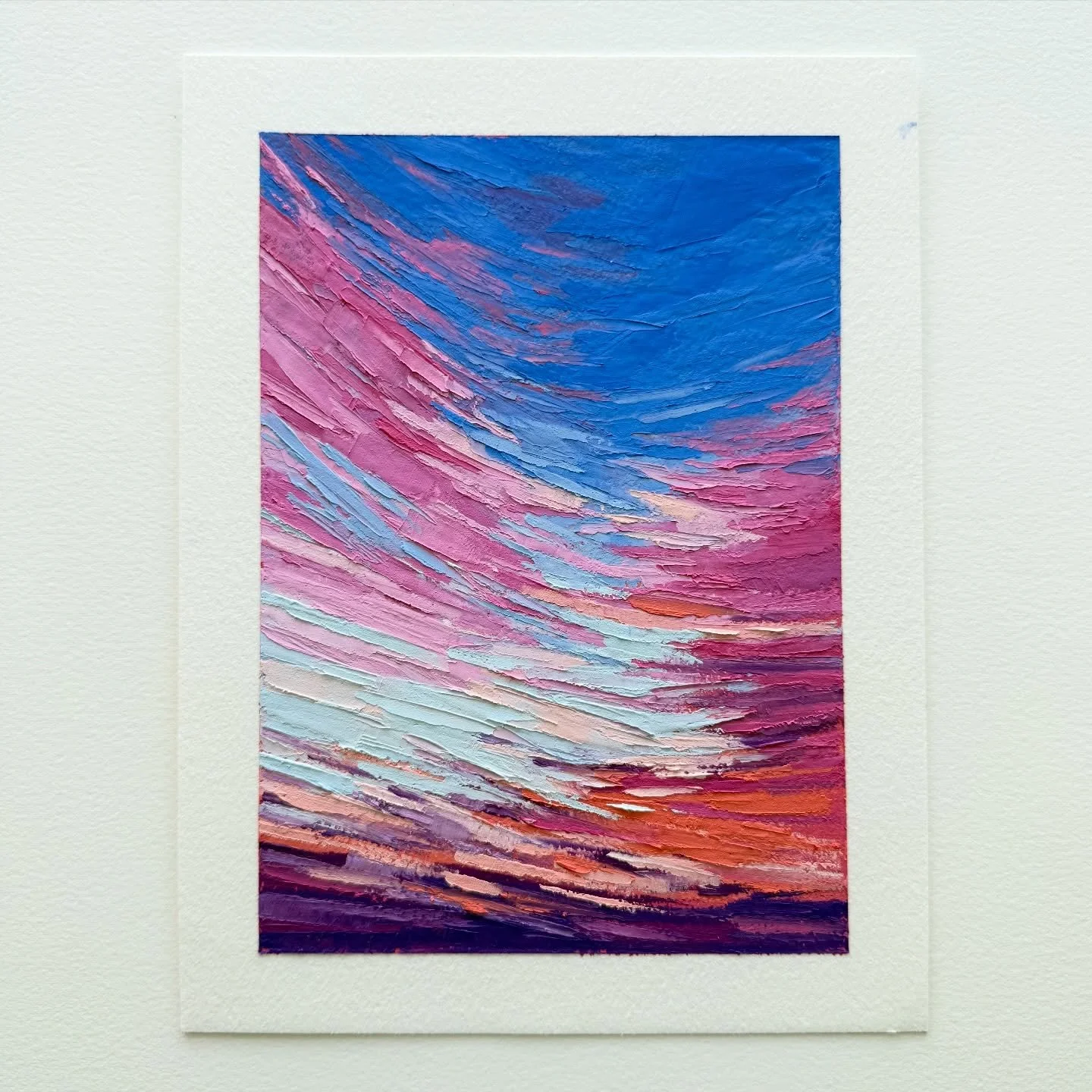 AVAILABLE
Day 47 The 100 Day Project 2026
5&rdquo;x7&rdquo; Oil and Cold Wax on Arches Oil Paper
$75, plus shipping&nbsp;

Making things quick and easy on myself and using the same dreamy palette. 

This year I&rsquo;m exploring quick, abstracted lan