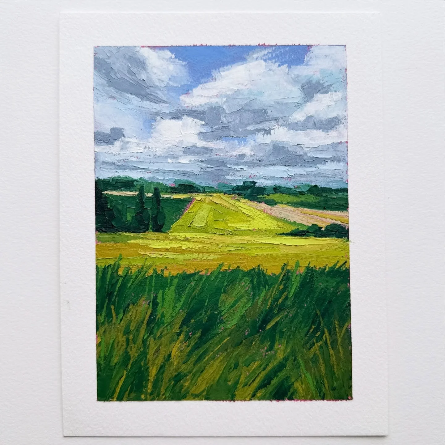 AVAILABLE
Day 49 The 100 Day Project 2026
5&rdquo;x7&rdquo; Oil and Cold Wax on Arches Oil Paper
$75, plus shipping&nbsp;

Fields of gold.

This year I&rsquo;m exploring quick, abstracted landscapes for my 100 Day Project. They will all be on 5&rdquo