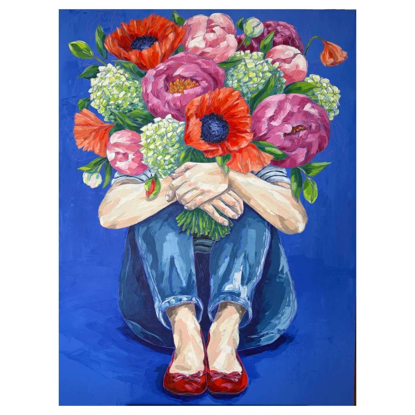 &ldquo;Je Parle un Peu Fran&ccedil;ais&rdquo;
36&rdquo;x48&rdquo; Oil and Cold Wax on Arches Oil Paper on panel

I speak a little French. The start of a beautiful new collection&mdash;the first of many paintings that have existed in my head for month