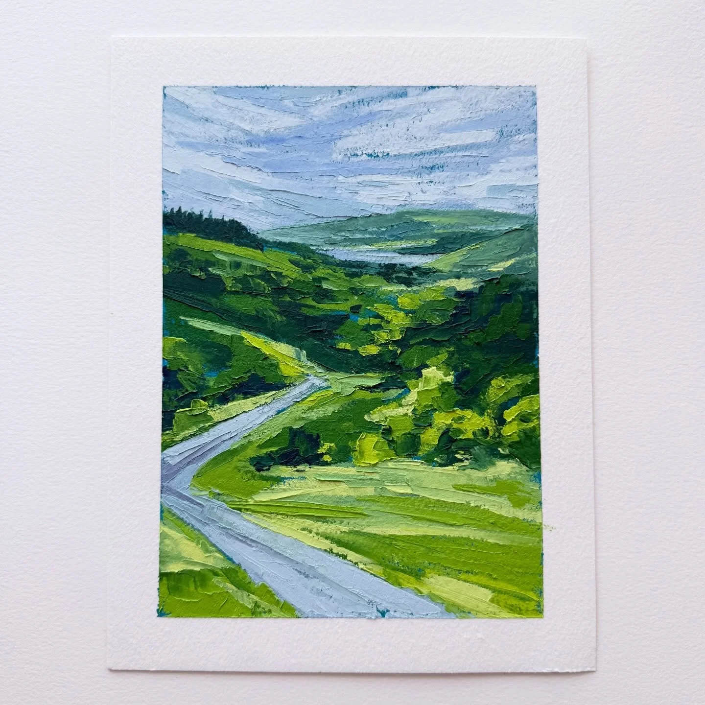 AVAILABLE
Day 51 The 100 Day Project 2026
5&rdquo;x7&rdquo; Oil and Cold Wax on Arches Oil Paper
$75, plus shipping&nbsp;

Already got something fun planned for tomorrow&rsquo;s, but for today you&rsquo;re &ldquo;stuck with&rdquo; another lush green 