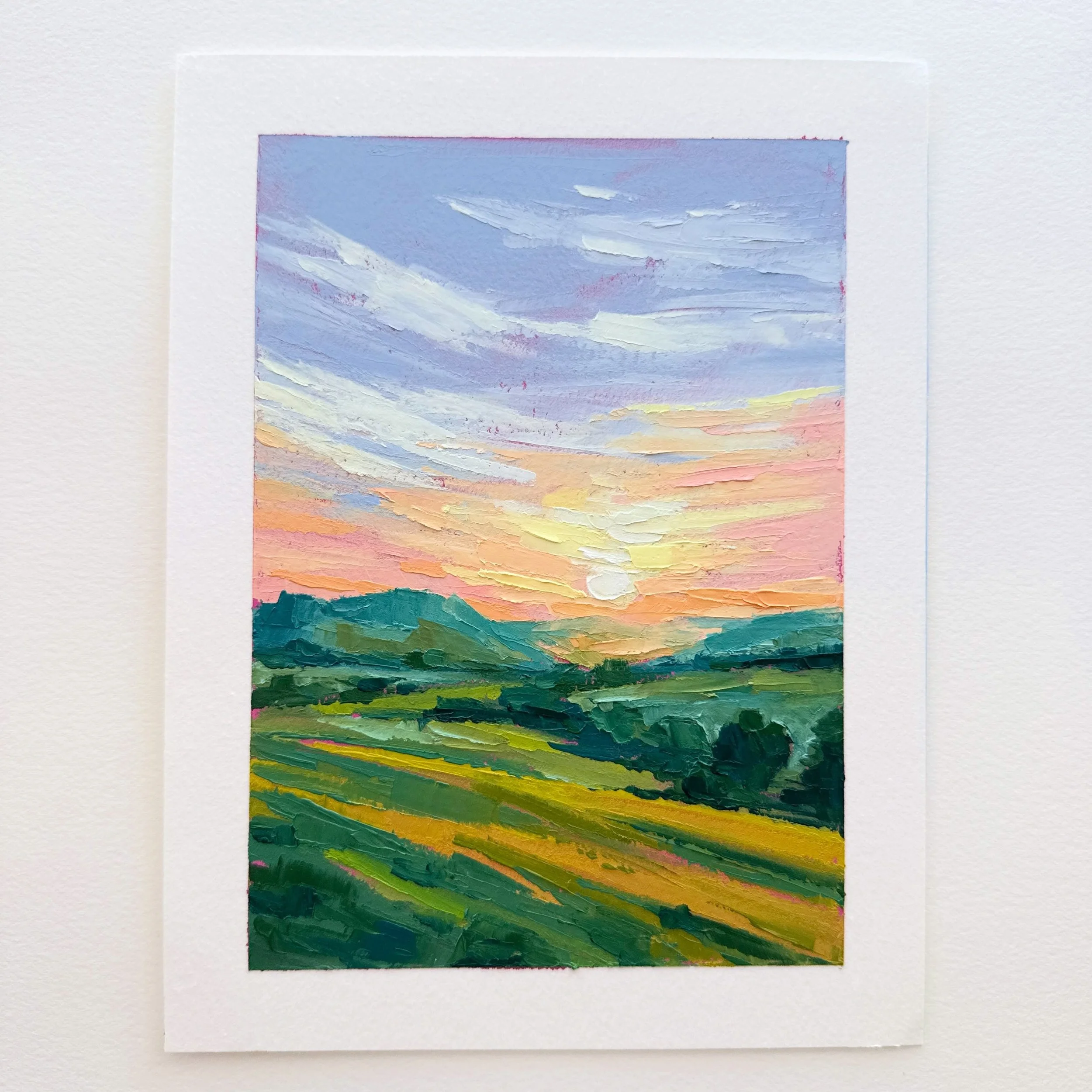 AVAILABLE
Day 70 The 100 Day Project 2026
5&rdquo;x7&rdquo; Oil and Cold Wax on Arches Oil Paper
$75

Day 70!!!! Slow and steady wins the race. 

This year I&rsquo;m exploring quick, abstracted landscapes for my 100 Day Project. They will all be on 5