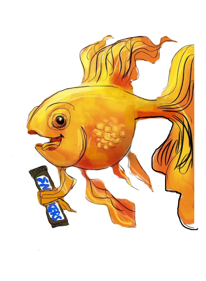 John Dubin Gold Fish Character
