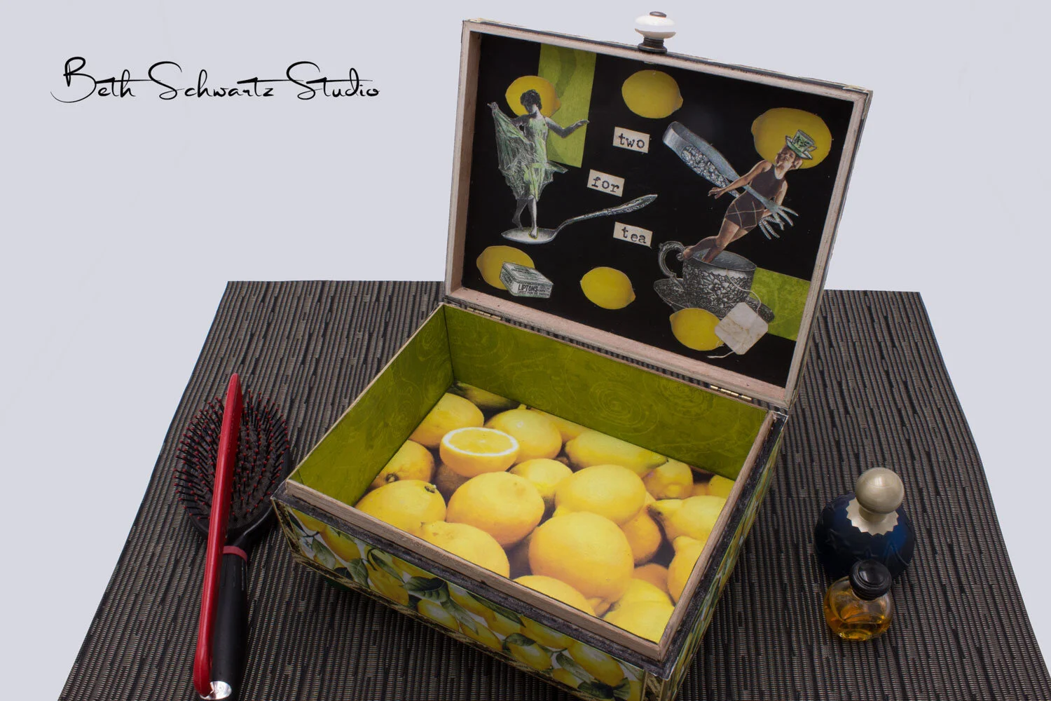 tea for two wooden box